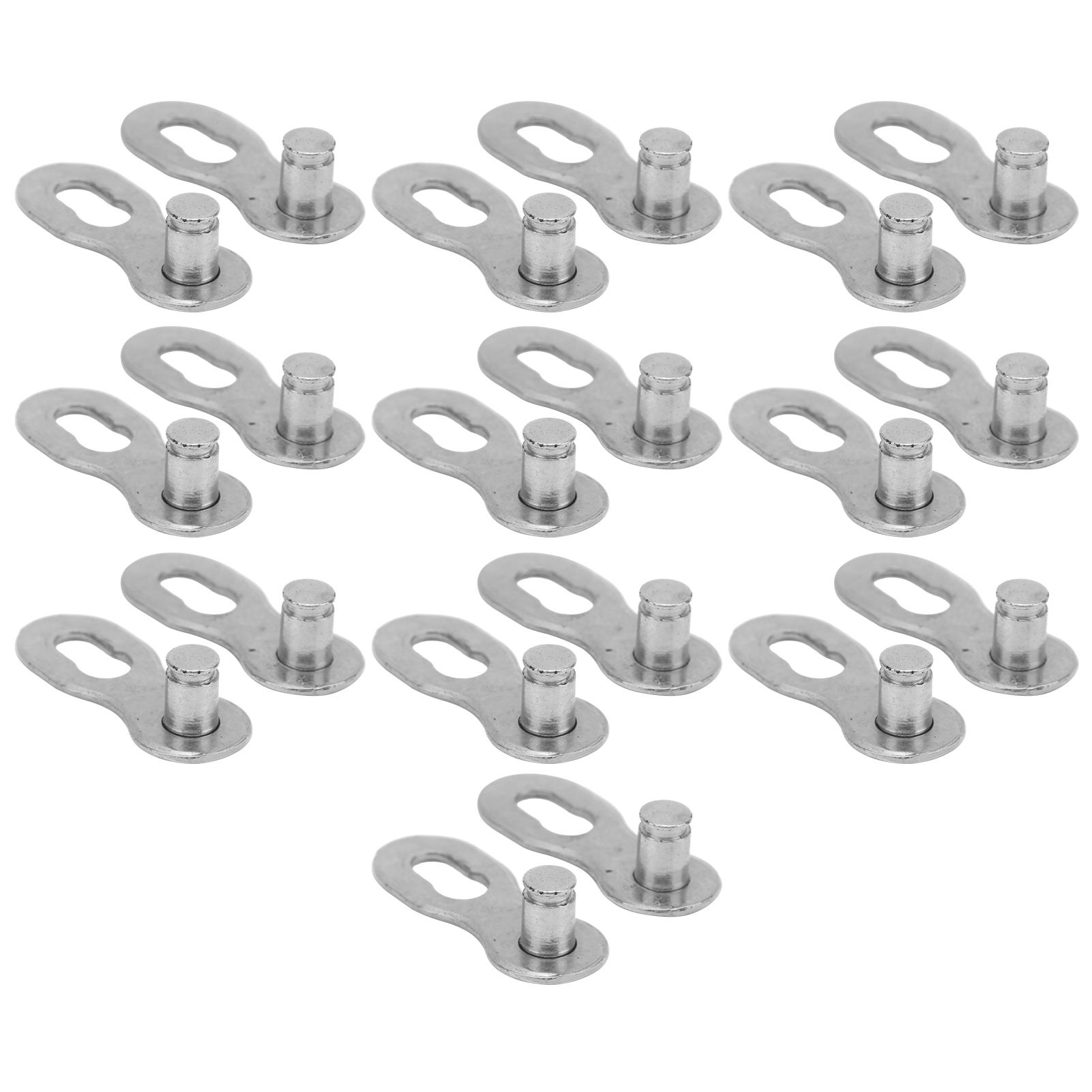 10 Pair 10 Speed Steel Bike   Chain Missing Link Connector Parts Cycling Accessory