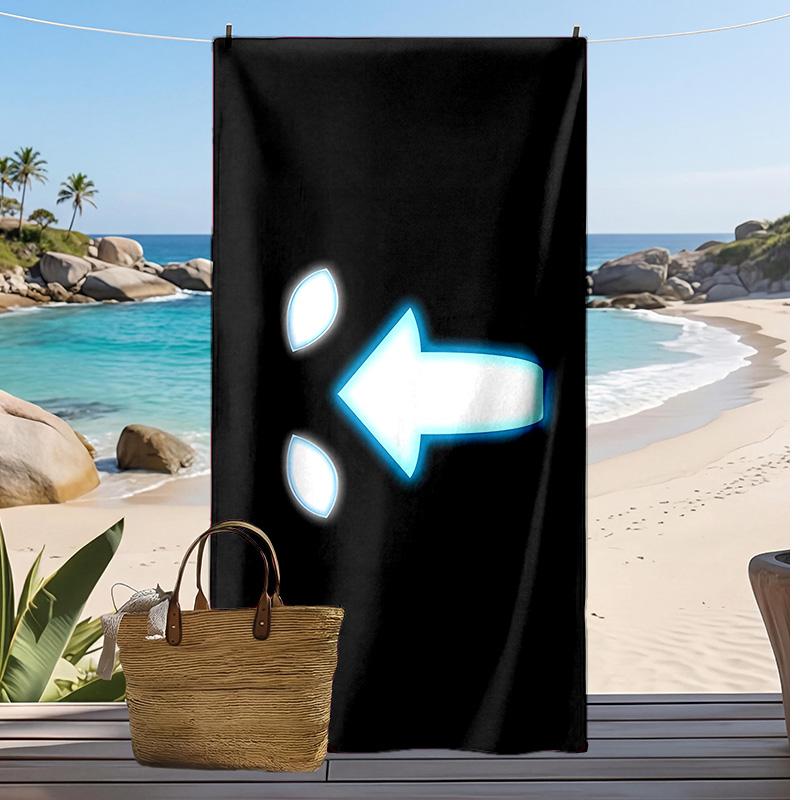 Avatar State Printed Beach Towel Quick Dry Soft TowelPortable Large Rectangular Beach Blanket for Travel Swimming Pool
