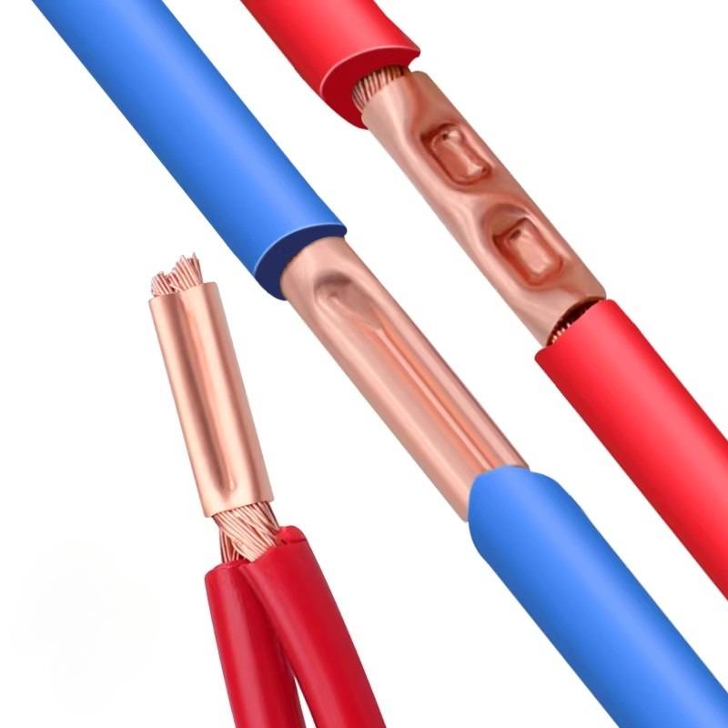 Copper Connecting Tube Wire Joint Terminal Small GT Copper Crimp Connector Cable Ferrule Lug Tube Electrical Wire Connector Kit