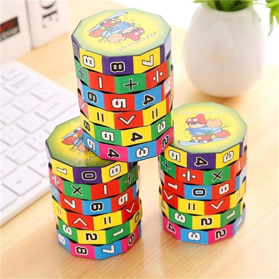 Detachable Math Cylinder Toy Kids Arithmetic Addition Subtraction Multiplication Division Puzzle Digital Learning Toy