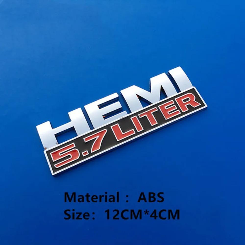 

ABS Hemi 5.7 Литра Наклейки на Крыло Автомобиля Шильдик на Двигатель Задний Значок на Багажник Для Caliber Journey Caravan Ram Viper Avenger