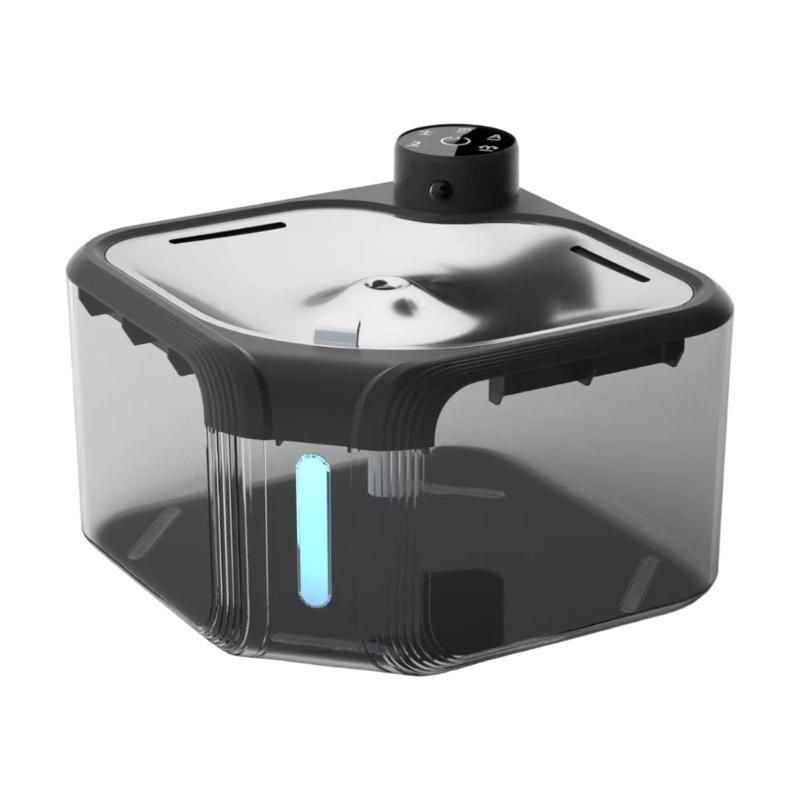 

Intelligent Sensing Dog Water Dispenser With ABS Construction And Antislip Design 2.8L Capacity Water Fountain for Pet прозорий