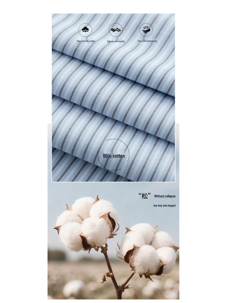 Yi Fei 2026 Spring Women's Striped Cotton Long-Sleeve Shirt: Casual, Versatile, and Slimming