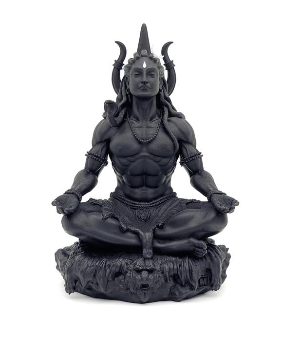 

TreegoArt Compact Matte Black Lord Shiva Idol Mahadev Statue for Car Dashboard and Home Decor - 3.5 Inches Height (Approx) чёрный