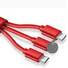 Data  Line Copper One-to-three Multi-function Telescopic Fast Charging Data Cable