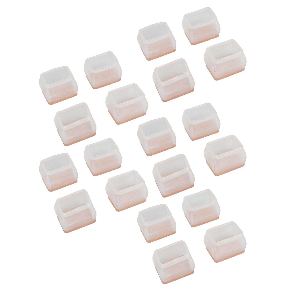 20Pcs Chair Leg Protector for Hardwood Floor Rubber Felt Furniture Pad Cover Non Scratches Noise