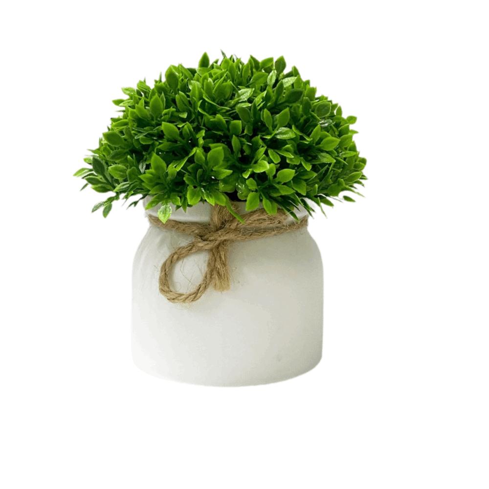 

with Pot Artificial Plants Wedding Party Decortion Fake False Plants Potted Green Bonsai Office