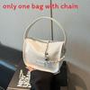 Pu Small Square Bag For Women With Chain Strap And Zip Closure For Daily Use