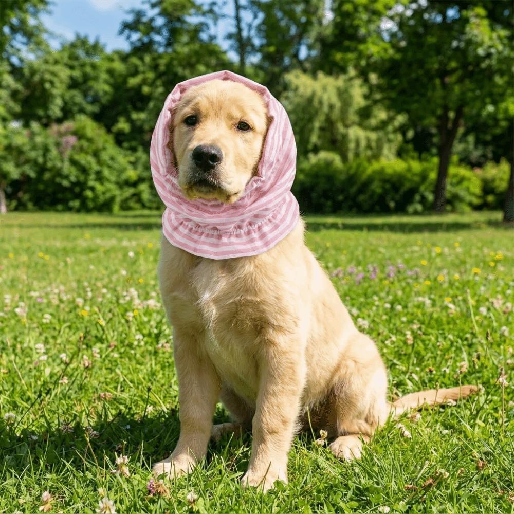 Atmungsaktiver Haustier-Snood Verstellbares Hundehalsstützkragen Bequeme Hundeearmstulpen Pflegesalon