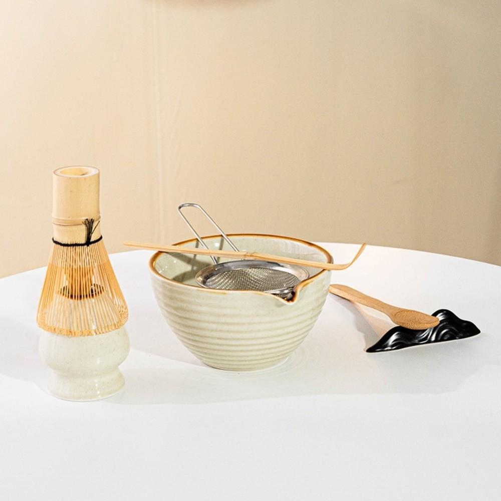 with Pouring Spout Matcha Whisk Holder Cross Grain Japanese Tea Set Matcha Making Kit  Tea Lovers