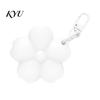 Handbag Hanging Keychain Silicone Flower Lipstick Holder Keychain, Portable Lip Balm Carrier for Pendant Backpack Handbag, Travel Gloss Women