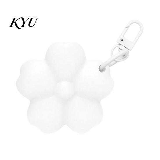 Handbag Hanging Keychain Silicone Flower Lipstick Holder Keychain, Portable Lip Balm Carrier for Pendant Backpack Handbag, Travel Gloss Women