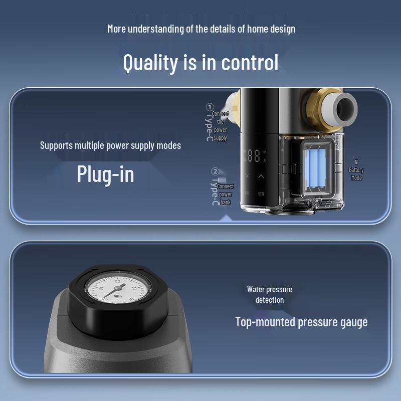 WISESKY 80T Pro Automatic Pre-filter Water Purifier CN plug (adapter included)