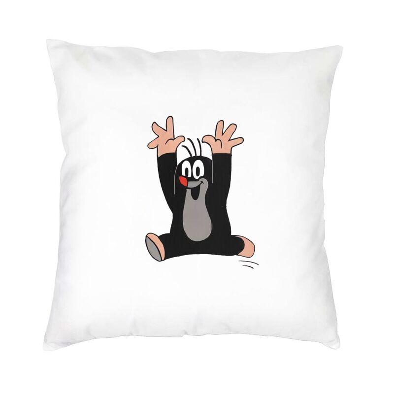 Federa Cuscino Cartoon Krtek Little Maulwurf Stampa Double Side Cuscino da Pavimento Talpa Divertente per Auto Federa Fresca Decorazione Casa