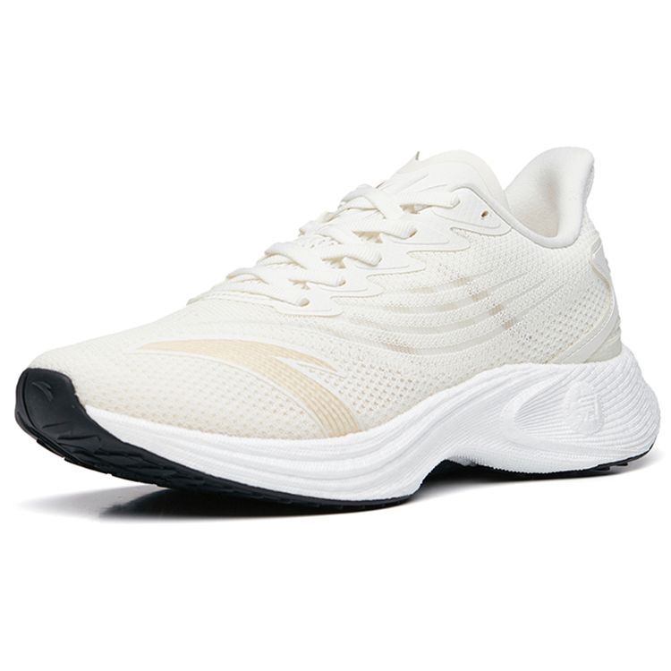 Anta Mach 1.0 Nitrogen Technology Lightweight Low-Top Running Shoes Women Running Shoes White Black 122235588S-2