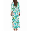 Women's Three-quarter Sleeves Fashionable Floral Print Loose Casual Comfortable Dress