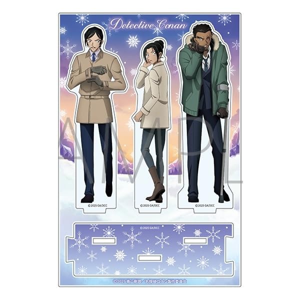 Детектив Конан: Фильм - Послеобраз одноглазого (Воспоминание) Акриловая подставка - Такааки Морофуси, Юи Уэхара и Кансуке Ямато - Нагано