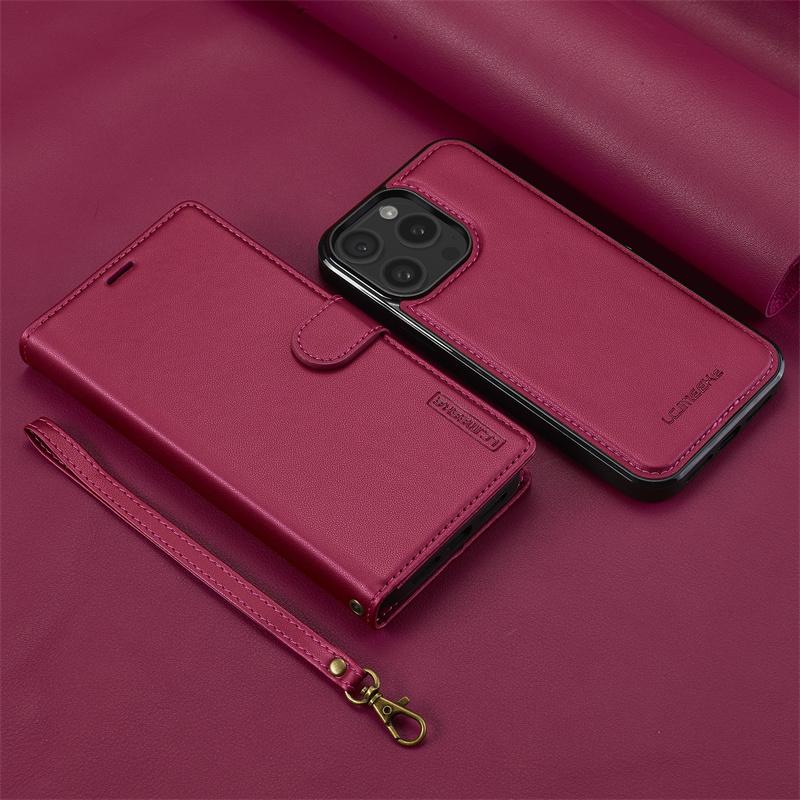 2 in 1 High Quality Retro Magnetic Flip Leather Case for iPhone 16 15 14 13 12 11 XR XS/Samsung S24 Ultra S23 FE A55 A54 Wallet Card Cover Phone Case
