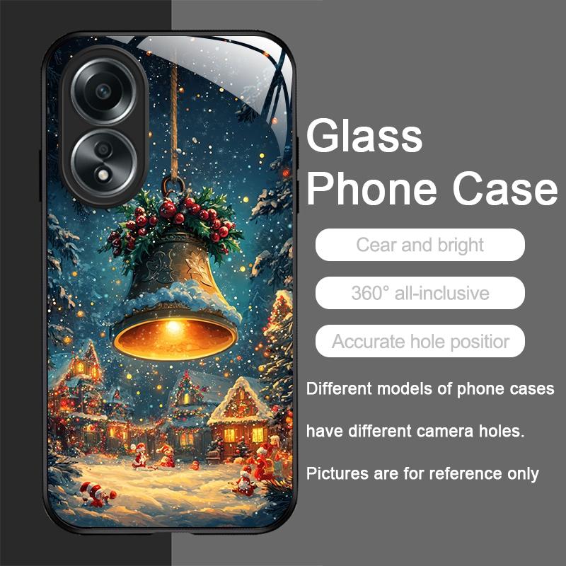 

Tempered Glass Phone Case for OPPO Realme 14 13 Pro Plus 12 11 10 Neo 3 X7 PRO C75 C67 Cover Merry Christmas Tree New Year Gifts realme 14 Pro