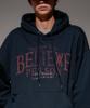 Believe Heavy Cotton Hoodie Navy Kmhd6830