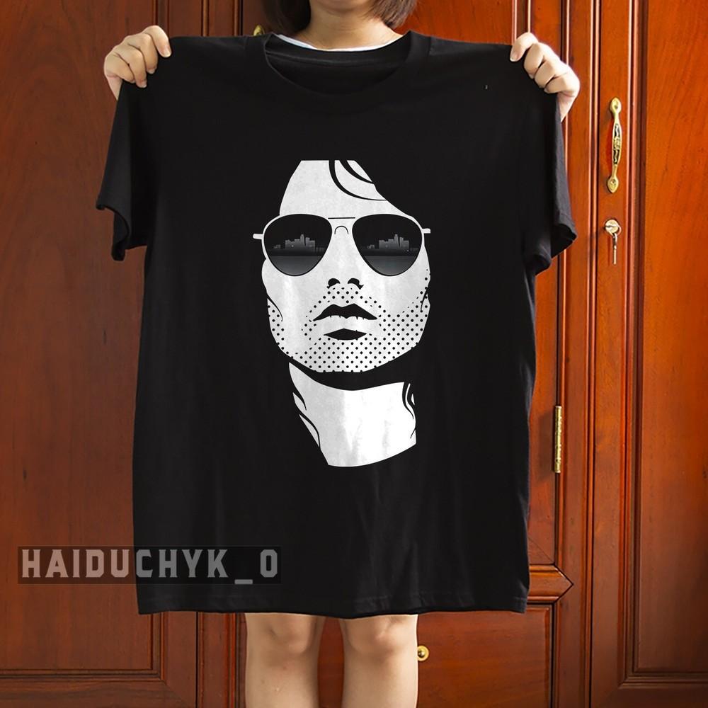 Jim Morrison T-Shirt The Doors Unisex Black T-shirt Size S-5XL Unisex T-Shirt XXL