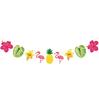 Aloha Tropical Party Decorations: Flamingo, Bird, and Leaf Hanging Ornaments