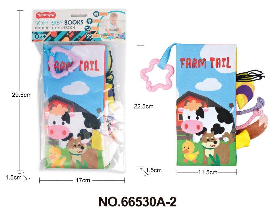 Baby Early Education Toys Tail Cloth Book Puzzle Parent-child Interactive Sound Ring Paper Baby Puzzle Exercise Toys