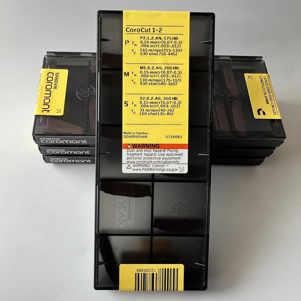 SANDVIK / L123J2-0500-0502-CM 1125 / Original Swedish hard alloy blade 10 Pcs