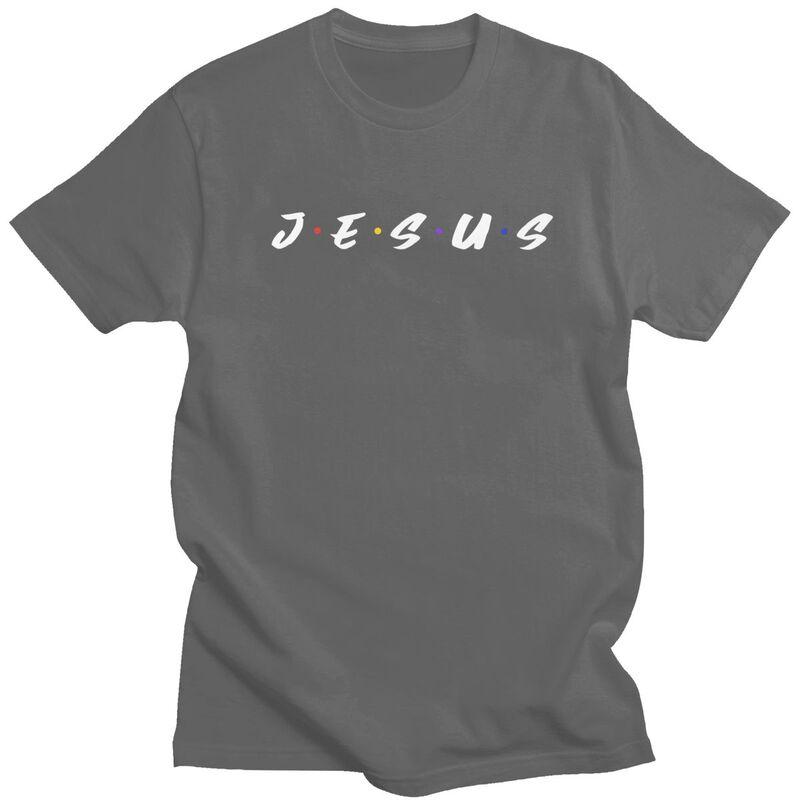 Custom Classic Jesus Christian T Shirt Men ShortSleeve Religious Faith Tshirts Streetwear Tee Pure Cotton Oversized Tshirts