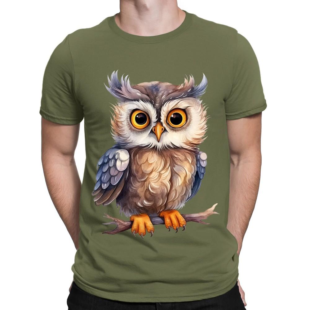 Owl Bird Cute Animal Nature Fantasy Mens Womens TShirts Tee Top NED
