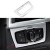 For BMW 3 4 Series GT 2013- Silver Steel Trim Headlight Switch Control Cover
