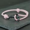 Ocean Breeze Single-Layer Adjustable Flat-Head Shark Bracelet for Women and Men, Vacation Style