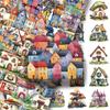 50Pcs/Set Retro Forest Cabin Series 01. Fairy Tale House PET Stickers Waterproof DIY Fashion Doodle Decals Stickers