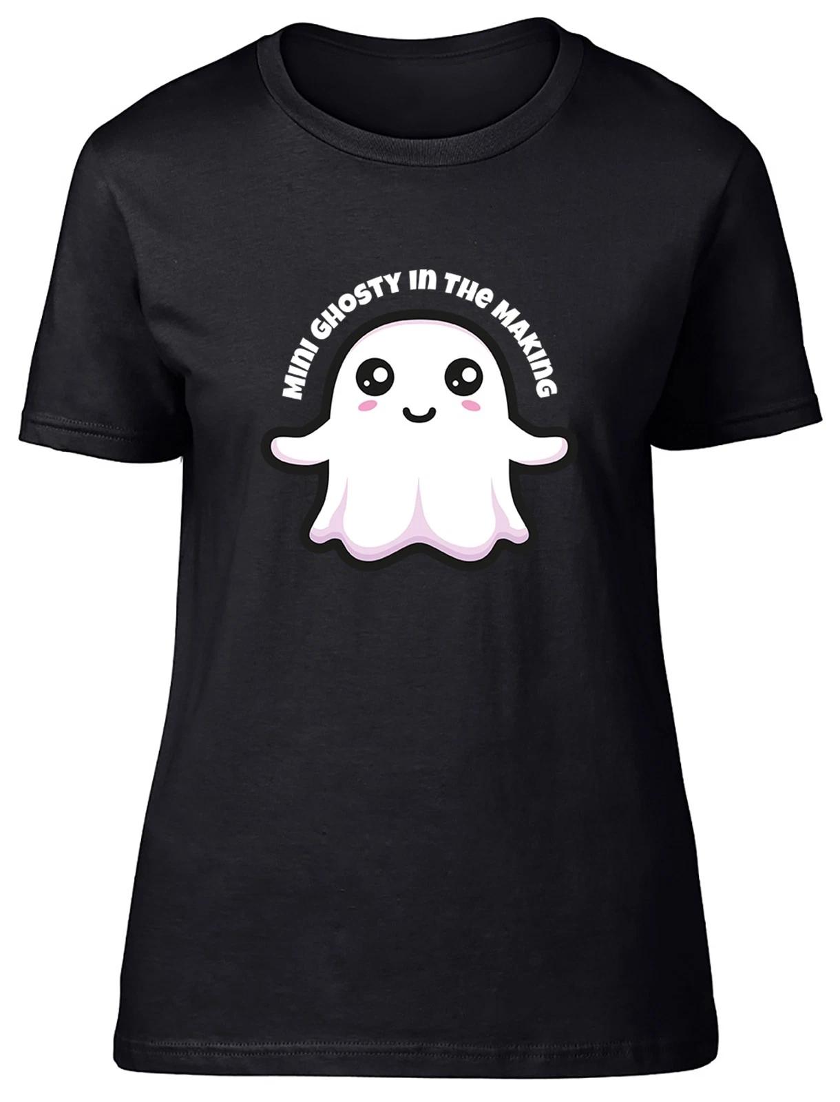 Mini Ghosty in the Making Womens T-Shirt Ladies Gift Tee XXXL