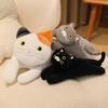 Cute Cat Doll Plush Toy Black Kitten Doll Children Soothing Rag Doll Birthday Gift