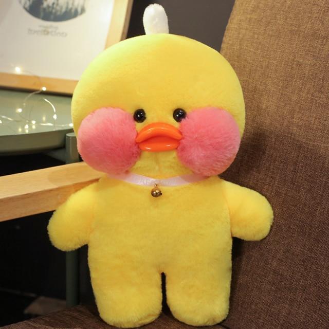 Whosale 30cm Cute Lalafanfan Cafe Duck Plush Toy Stuffed Soft Kawaii Duck Doll Animal Pillow Birthday Gift For Kids Children