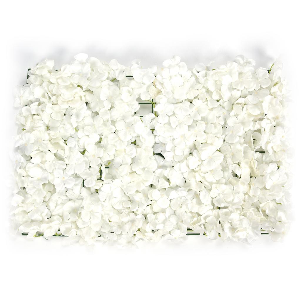 Artificial Flowers Wall DIY Silk Flower Decoration for Wedding Party Stage Background White