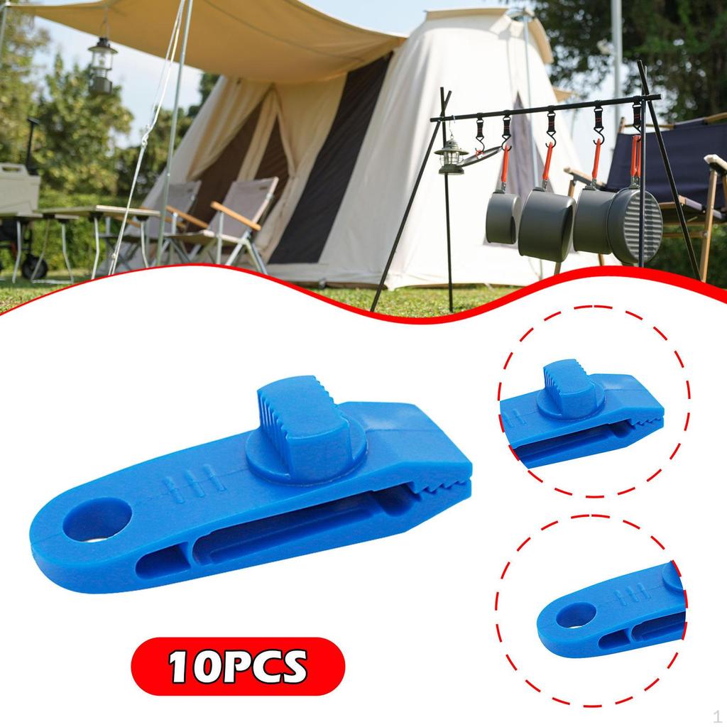 10 Heavy Duty Tarp Clamps, Tent Fixed Awning Thumb Screws for Tarps, Boat Covers And