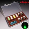 Watch Repairing Fluorescent Powder 4 Colors Multifunctional Luminous Powder Kit with Tray Pen Watch Repair Tool for Watchmakers