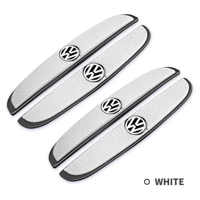 

2026 Hot For Volkswagen VW 4Pcs/set Car Door Bumper Rubber Anti-collision Stickers For Volkswagen VW GTI Polo T5 Passat b6 Golf