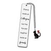 Elegant Stainless Steel Leaf Bookmark - Ideal Graduation, Teacher's Day, or Thanksgiving Gift