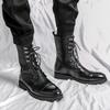 Casual Men's Long Boots Trendy New Designer Styles  Leisure Business Party Office Outdoor Motorcycle Black Brown Plus Size Shoes