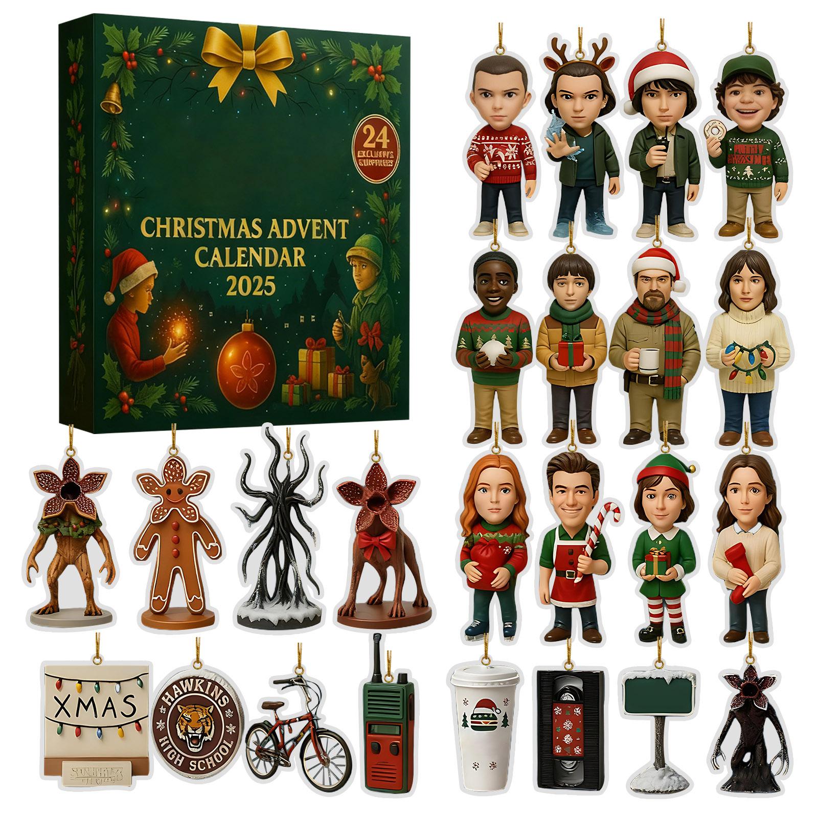 

Адвент-календарь содержит 24 подарка, милые фигурки кукольный адвент-календарь, календарь обратного отсчета с игрушками-сюрпризами, коллекционные фигурки в подарок для детей One Size