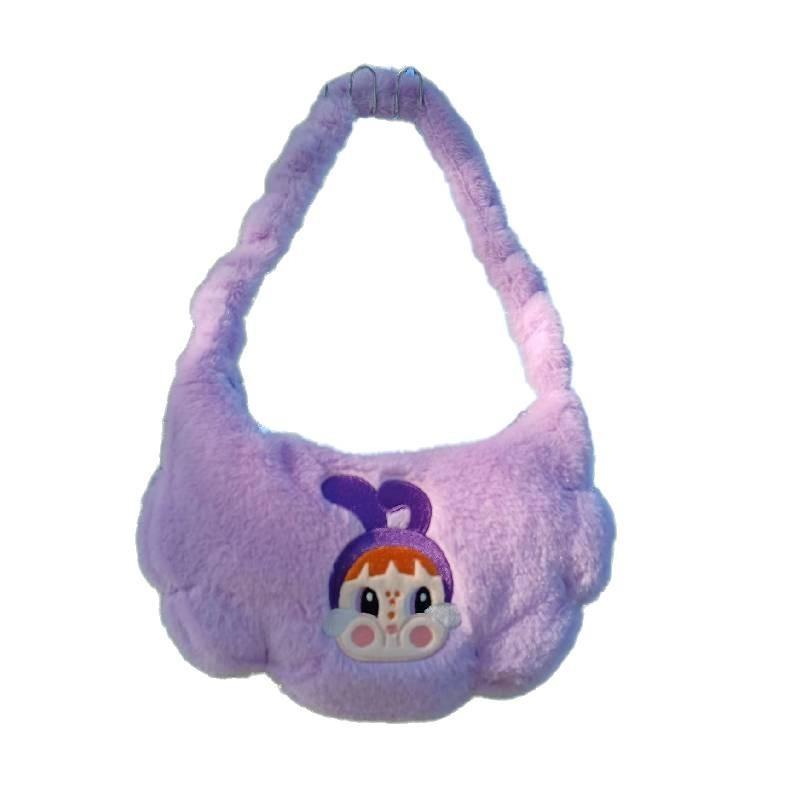 Adorable Plush Cartoon Tote Bag For Girls Fun And Cute Handbag For Daily Use