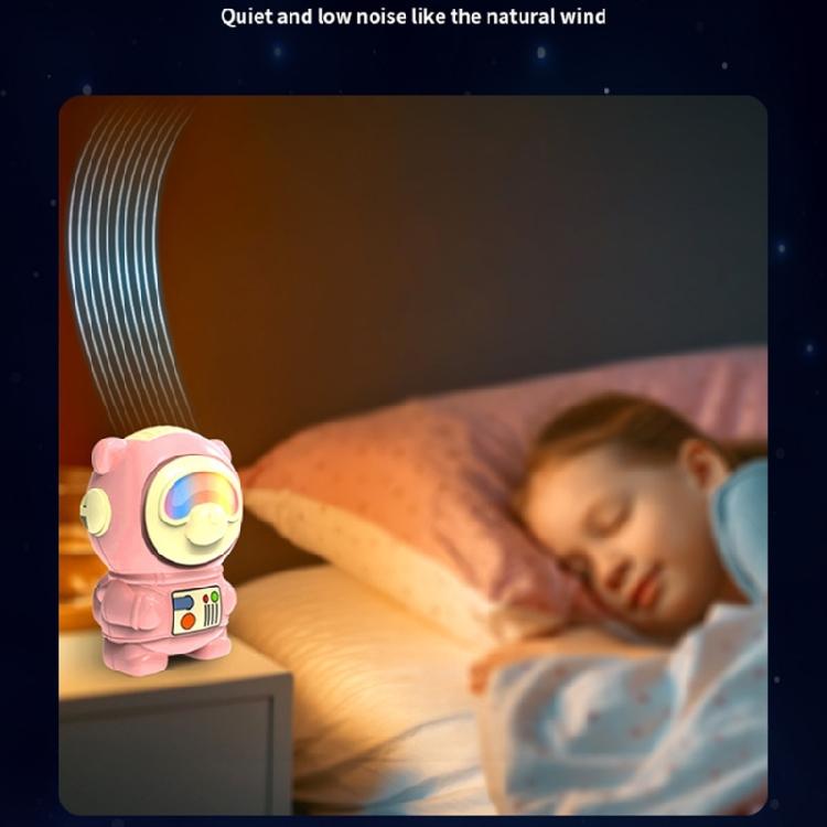 Miniature Desk Fan Cute Bear Handheld Fan 2Speed, Suitable for Cooling Fan