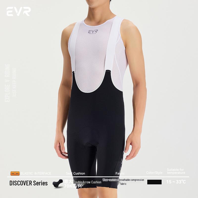 EVR-2024 Men's Summer Cycling Bib Shorts - Breathable Double Arrow Design for Road Biking