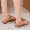 Summer Women Wedge Bottom Gladiator Sandals Fashion Bohemia Crystal Casual Beach Vacation Shoes Outdoor Comfort Flip Flop
