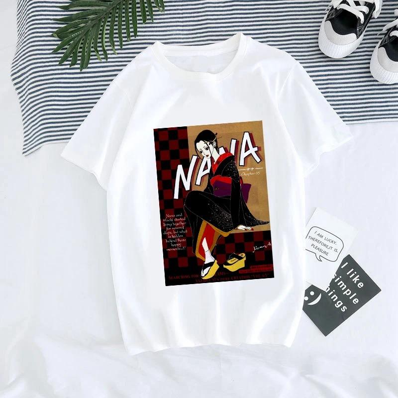 ZX TEE Nana Anime T-Shirt Nana Anime Shirt Nana Osaki Manga Charakter Shirt BLACK STONES Merchandise Japanisches Anime Charakter Print T-Shirt