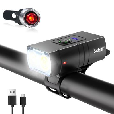 SALATI Road Bike IPX5 6 Lighting Wide with USB Perfect for and Emergency Power Night and Also Doubles As a Includes Japanese Instruction