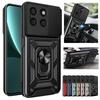 Shockproof Armor Magnetic Holder Ring Case For Honor 90 200 Pro Lite Magic 6 5 Lite Pro 5G X9a X6a X8B X9B 4G Lens Protect Cover